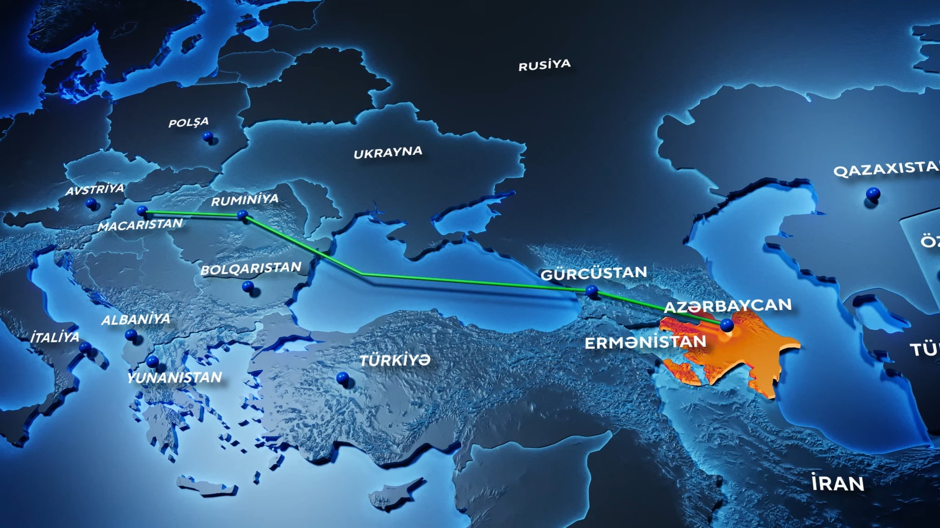 “Xəzər-Qara dəniz-Avropa” Yaşıl Enerji Dəhlizi İtaliyanın elektrik enerjisindən faydalanmasına imkan yaradacaq